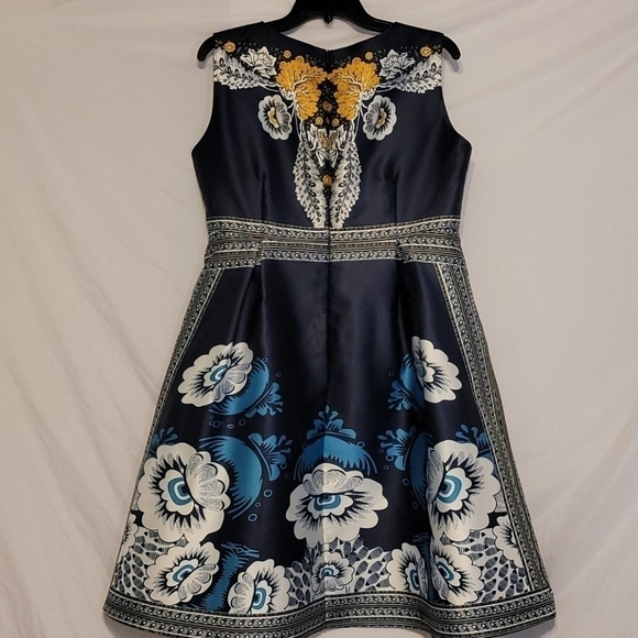 COUER De Vague Fit And Flare Floral Dress - Picture 8 of 11